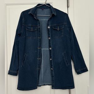 BRAND NEW! Women’s Orangeskycn Denim Jacket Long Outcoat, L